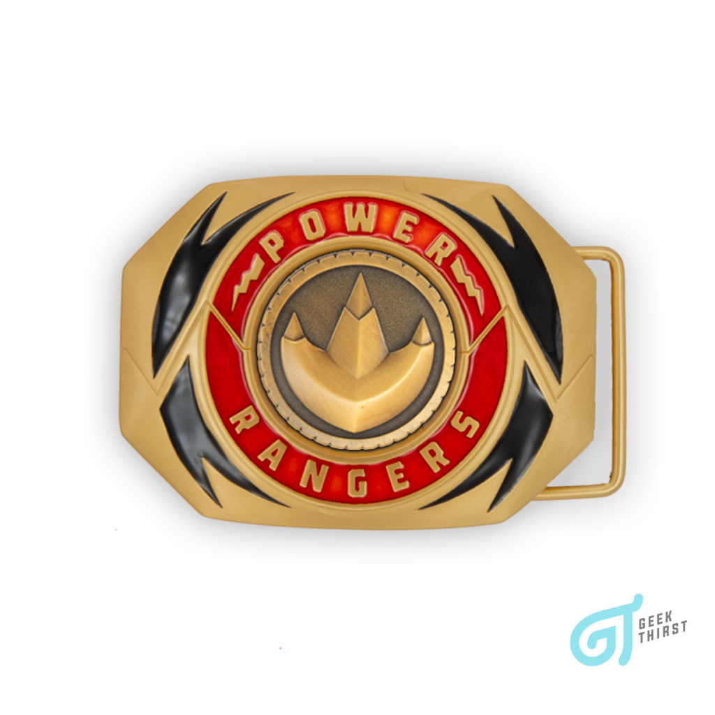 Geek Thirst™ - Morphin' Gold Belt Buckle Bottle Opener with one Power Coin